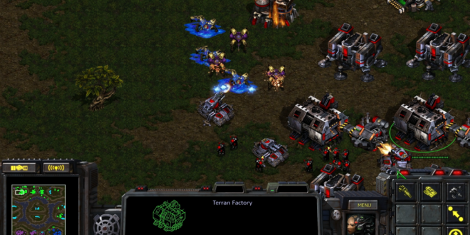 Staré hry na PC: Scéna z StarCraft