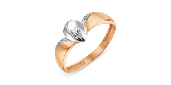 Prsten s diamanty z „KoYuZ Topaz“