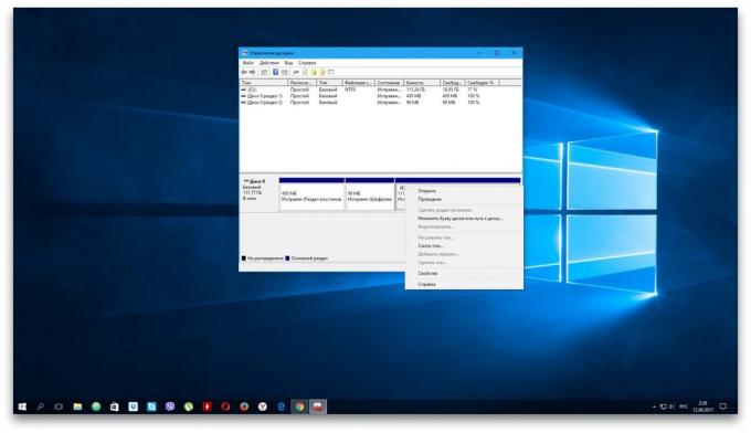 Windows-PC nevidí pevný disk: menu „Správa disků“