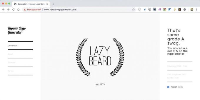 Jak vytvořit logo online online Hipster Logo Generator