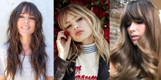 Trendy dámské účesy 2019: dlouhé vlasy hippie
