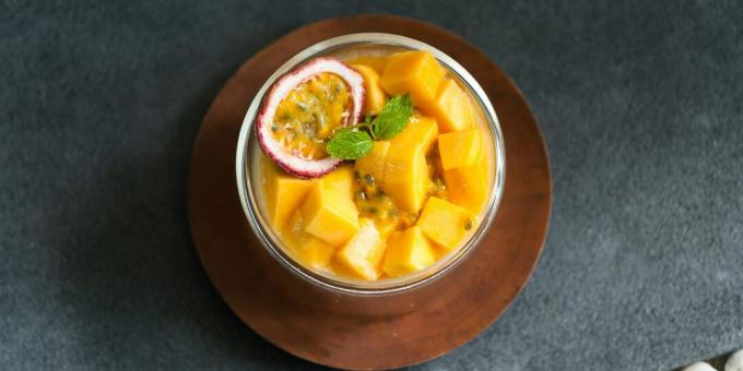 Jamie Oliver Mango černý rýžový pudink