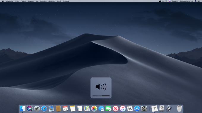 Nastavení tenký ovládání hlasitosti na počítači Mac