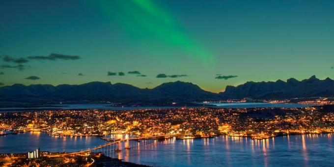 Obyvatelé města Tromsø je velmi zřídka trpí sezónní deprese, přestože v noci oknem 