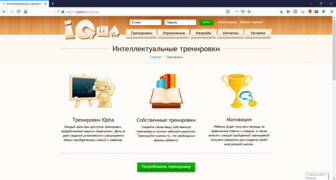 Online zdroje pro děti 6 a 7 let: IQsha.ru