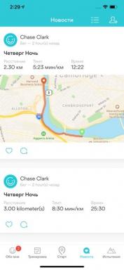 Mobilní aplikace Přehled RunKeeper pro iPhone