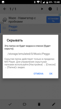 MX Player: Skryté soubory a složky 2