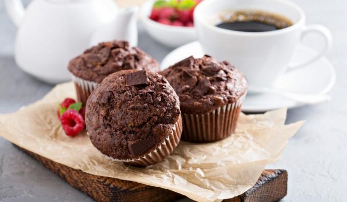 Čokoládové muffiny s kefírem