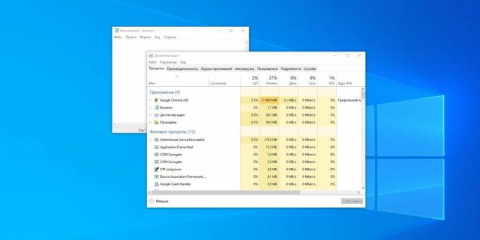 Windows Poznámkový blok je velmi lehký a rychlý