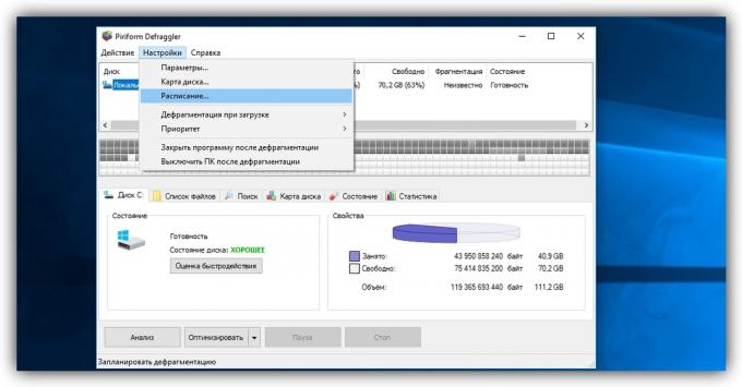 Defragmentace disku v systému Windows XP s použitím Defraggler