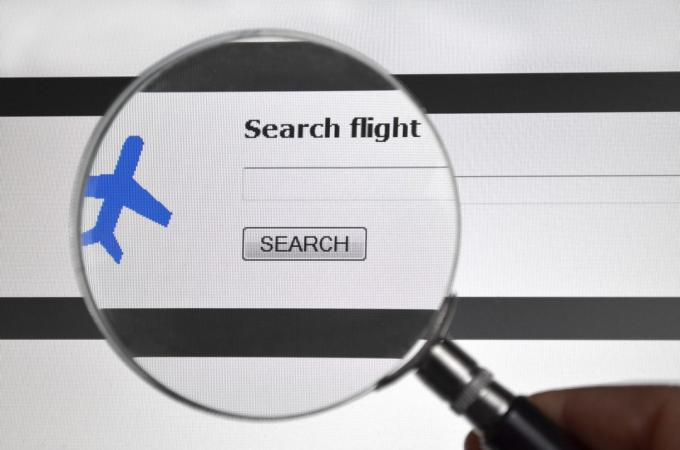 Vyhledávač letů, letecké společnosti hledání na webu