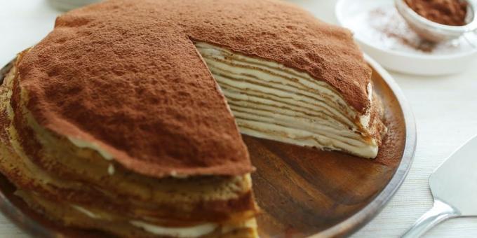 Recept: Pancake cake "Tiramisu"