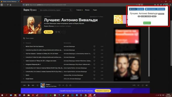 Stahujte hudbu z Yandexu. Hudba ": Yandex Music Fisher