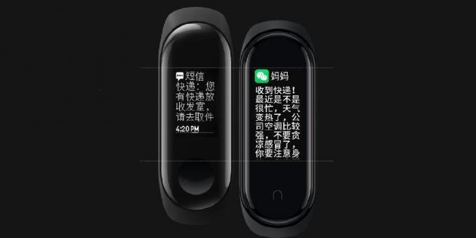 Porovnávat Display Xiaomi Mi Pásmo 3 a Mi Pásmo 4