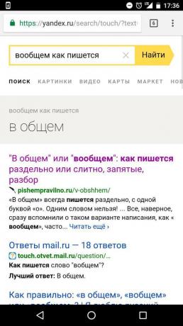 „Yandex“: hledání pro správný pravopis