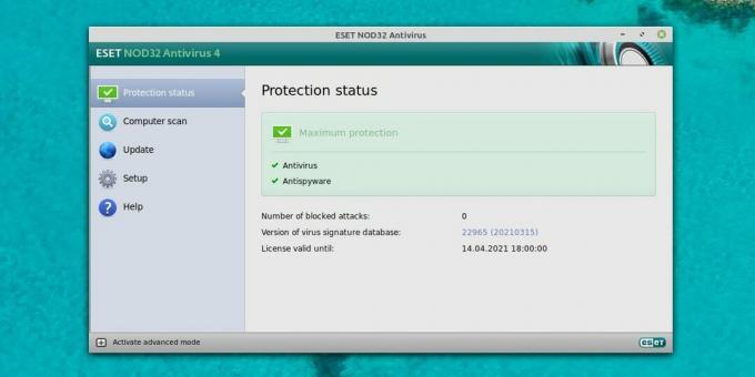 Antivirus pro Linux: ESET NOD32 Antivirus pro Linux Desktop