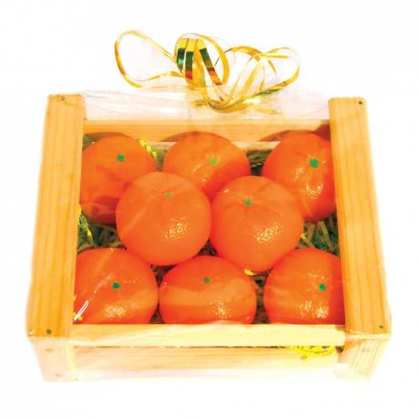 Dárky pro Nový rok: mandarinka mýdlo