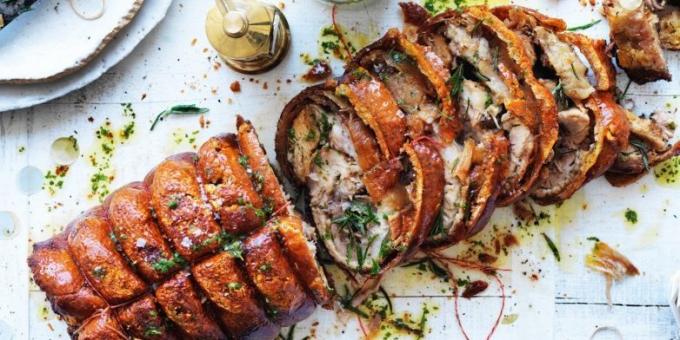 Vepřové maso v troubě: italské Porchetta od Jamie Oliver