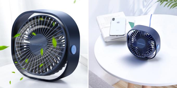 Kompaktní ventilátory od AliExpress: s otočným držákem