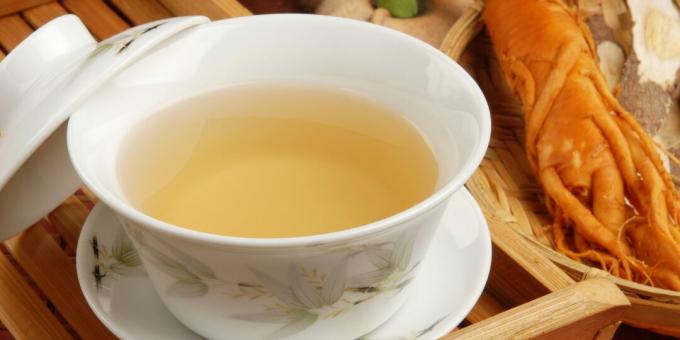Zdravé nápoje před spaním: čaj z indického ženšenu