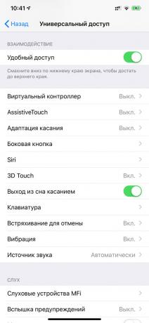 Snižte rozhraní na iPhone bez tlačítka Home