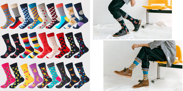 Krásné ponožky: Světlo pánské ponožky