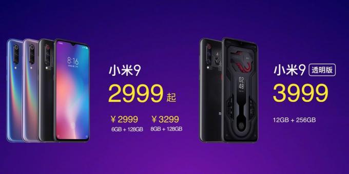 Nabízí Xiaomi Mi 9: Ceny