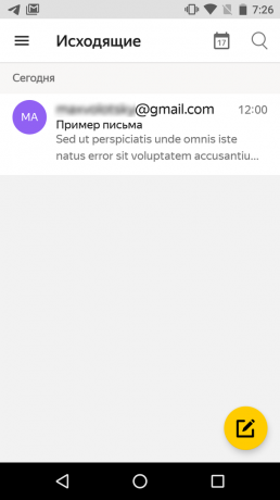 Jak zrušit odesílání dopisu v Yandex.Mail: přejděte do složky Pošta k odeslání