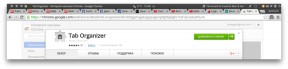 Karta Organizer přinést pro otevření karty prohlížeče Chrome