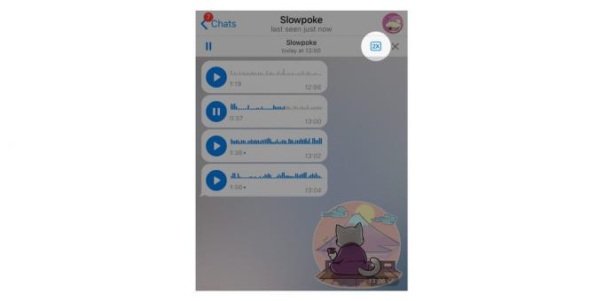 Telegram verze: zrychlení hlasových zpráv