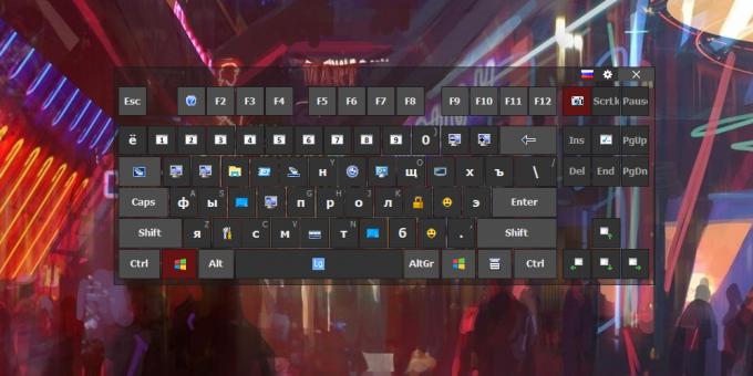 Komfortní klávesnice na obrazovce Pro