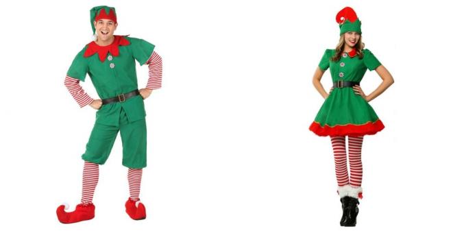 Vánoční kostýmy pro dospělé: roztomilý elf