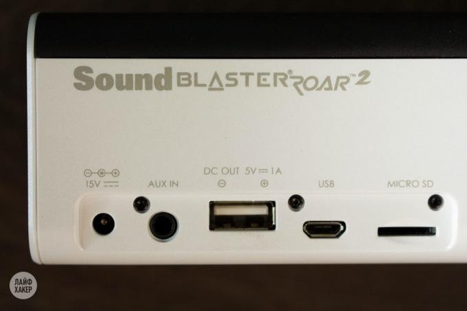 Creative Sound Blaster Roar 2: Konektory