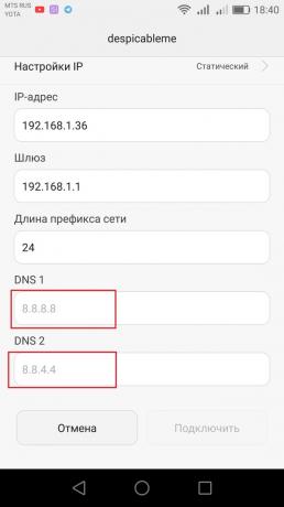 Jak nastavit DNS-server na Androidu