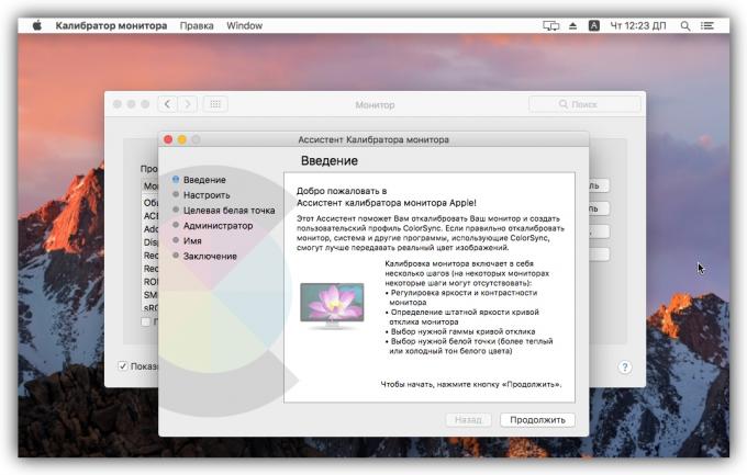 Nastavení obrazovky počítače s MacOS: Monitor Calibrator