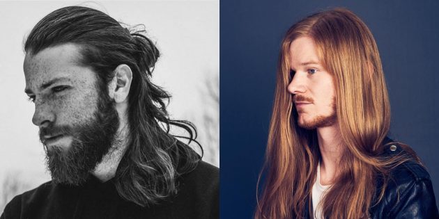 Trendy účesy pro muže s dlouhými vlasy a vousy