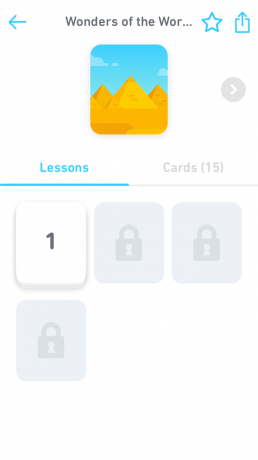 Tinycards: proces učení