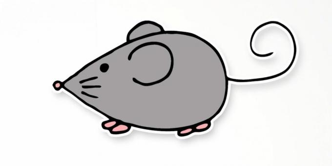 Jak nakreslit jednoduchou myš 