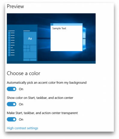 Windows 10 build 10525 barev