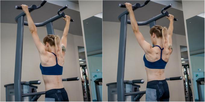 aktivace cvičení: aktivace zádových svalů ve svěráku
