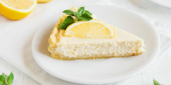 Vanilkový tvarohový koláč: jednoduchý recept