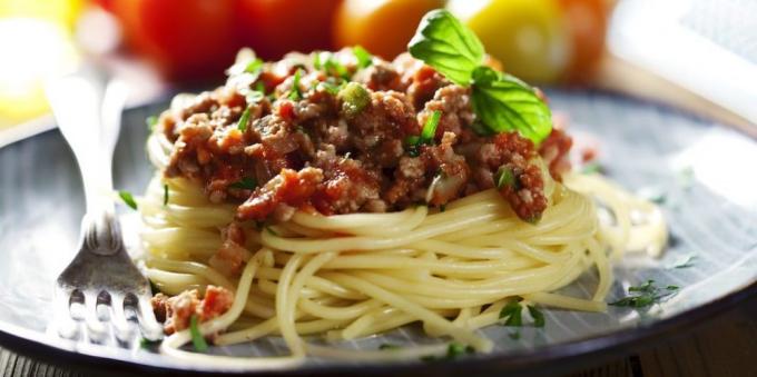 Těstoviny recepty: špagety bolognese