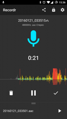 Recordr pro Android - kvalitní diktafon s plnou možností ovládání