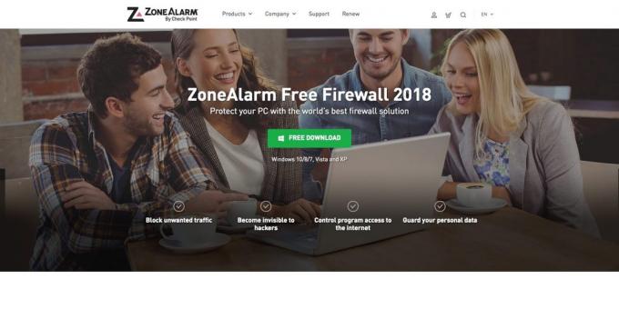 Firewally. ZoneAlarm Free Firewall 2018