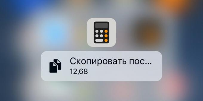 iPhone kalkulačka na multitasking obrazovce