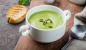 Krémová polévka se zeleným hráškem a avokádem