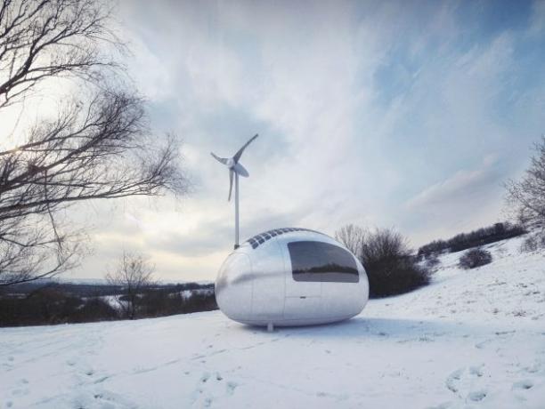 Ecocapsule - nízkoenergetický dům, v kompaktním tvaru.