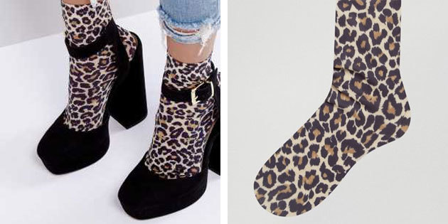 Krásné ponožky: ponožky leopardí