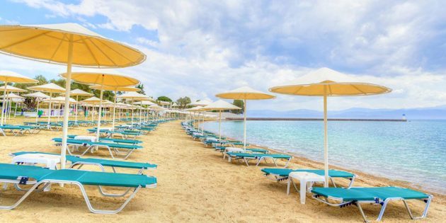 Hotely pro rodiny s dětmi: Bomo Palmariva Beach 4 *, Evia, Řecko