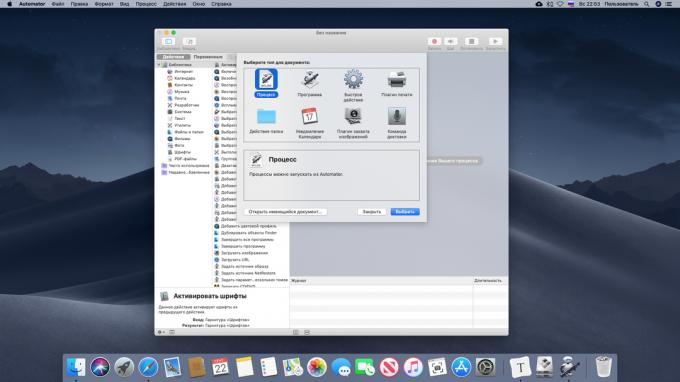 Konfigurace Mac: automatizace akcí